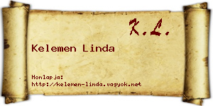 Kelemen Linda névjegykártya